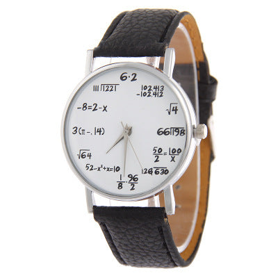 Stylish Equation Watch With Multiple Color Options