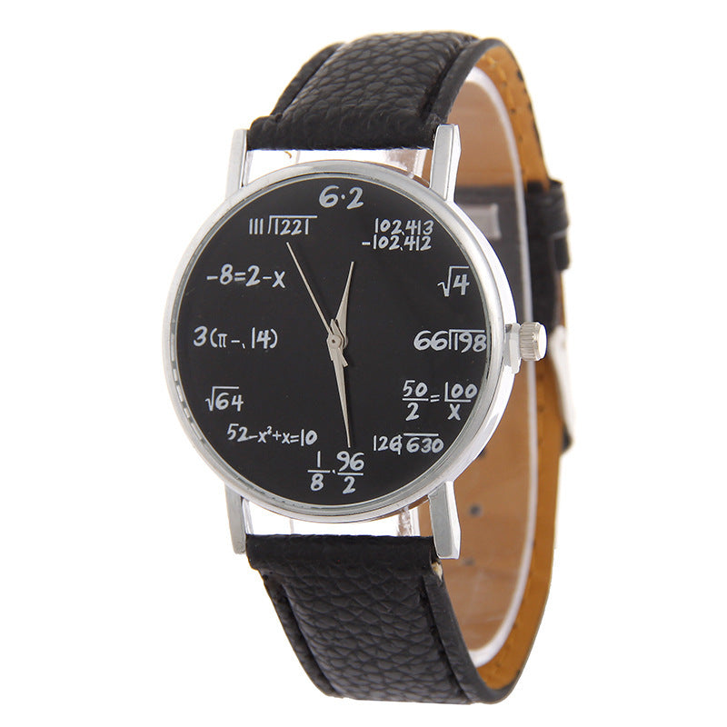 Stylish Equation Watch With Multiple Color Options