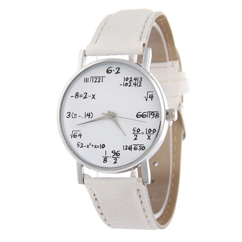 Stylish Equation Watch With Multiple Color Options