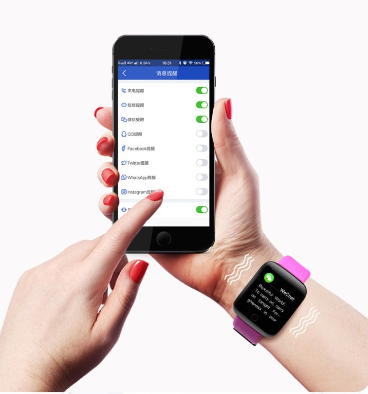 Blood Pressure Monitoring Sports Bracelet for Active Lifestyles