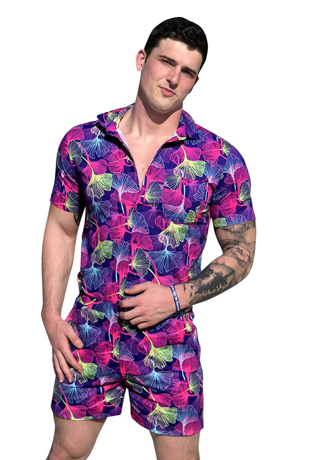 European And American Men's Summer Short-Sleeved Suit Set