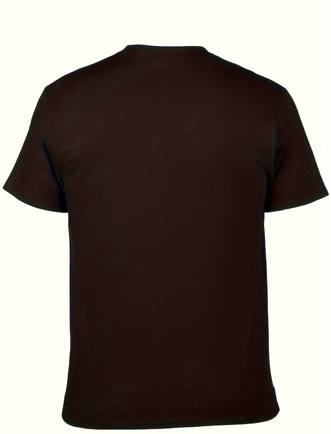 Men's Printed Short-sleeved T-shirt for Casual Wear