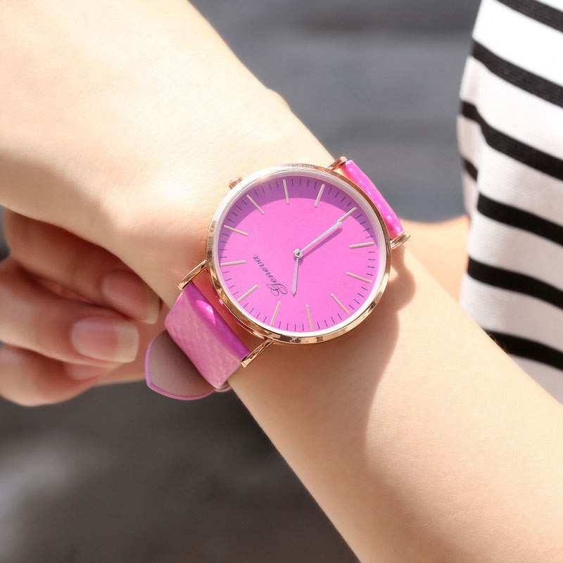 Simple Scale Temperature-sensitive Color-changing Watch for Fun