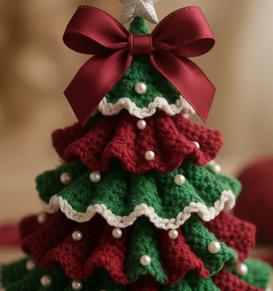 Premium Hand-Crocheted Christmas Tree (Holiday Gift Edition)