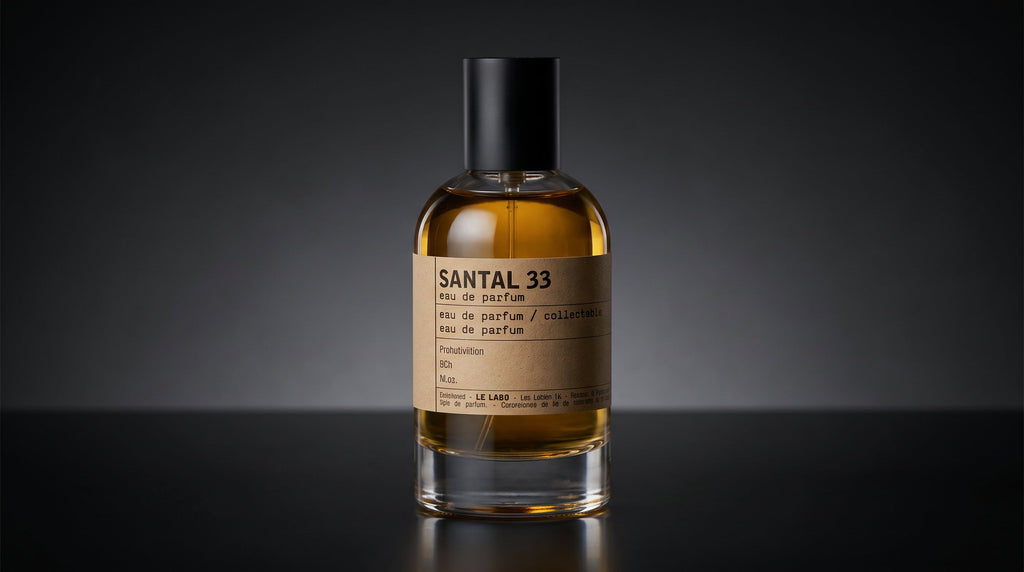 Le Labo Santal 33 bottle angled