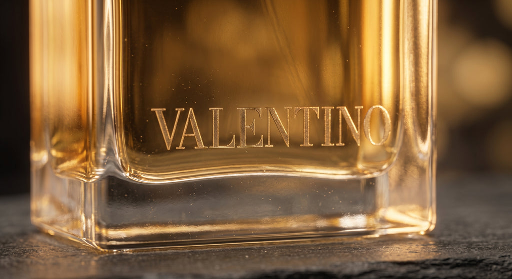 Valentino Uomo Intense bottle macro close-up