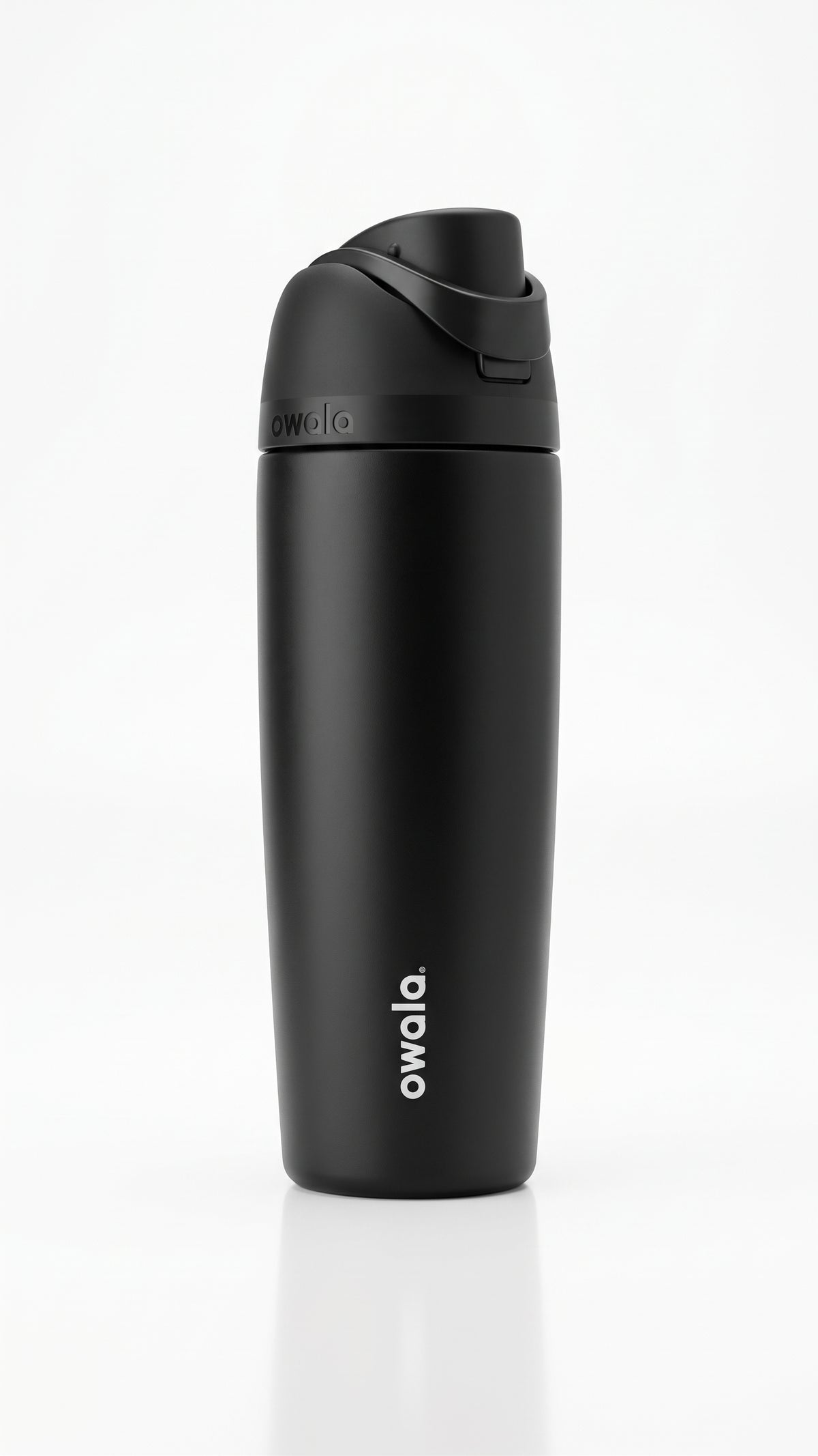 Owala FreeSip Tumbler with travel-grip handle in Peach, hero shot