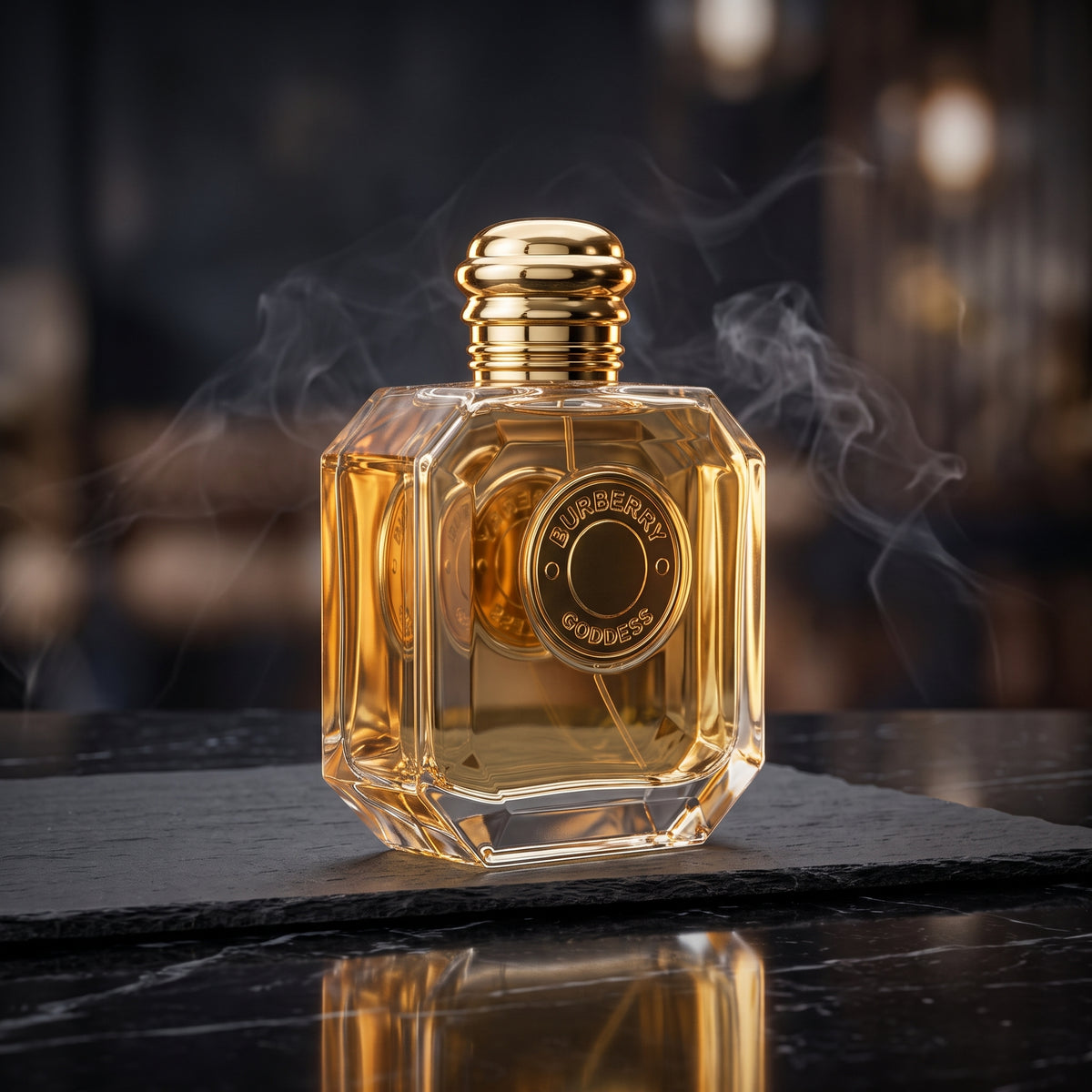 Burberry Goddess bottle angled view