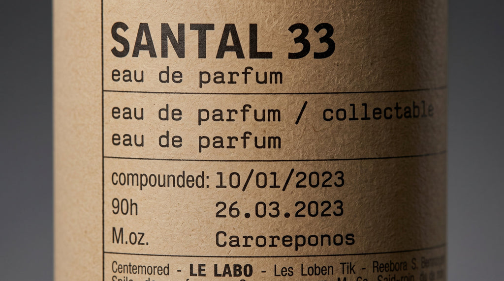 Le Labo Santal 33 bottle close-up