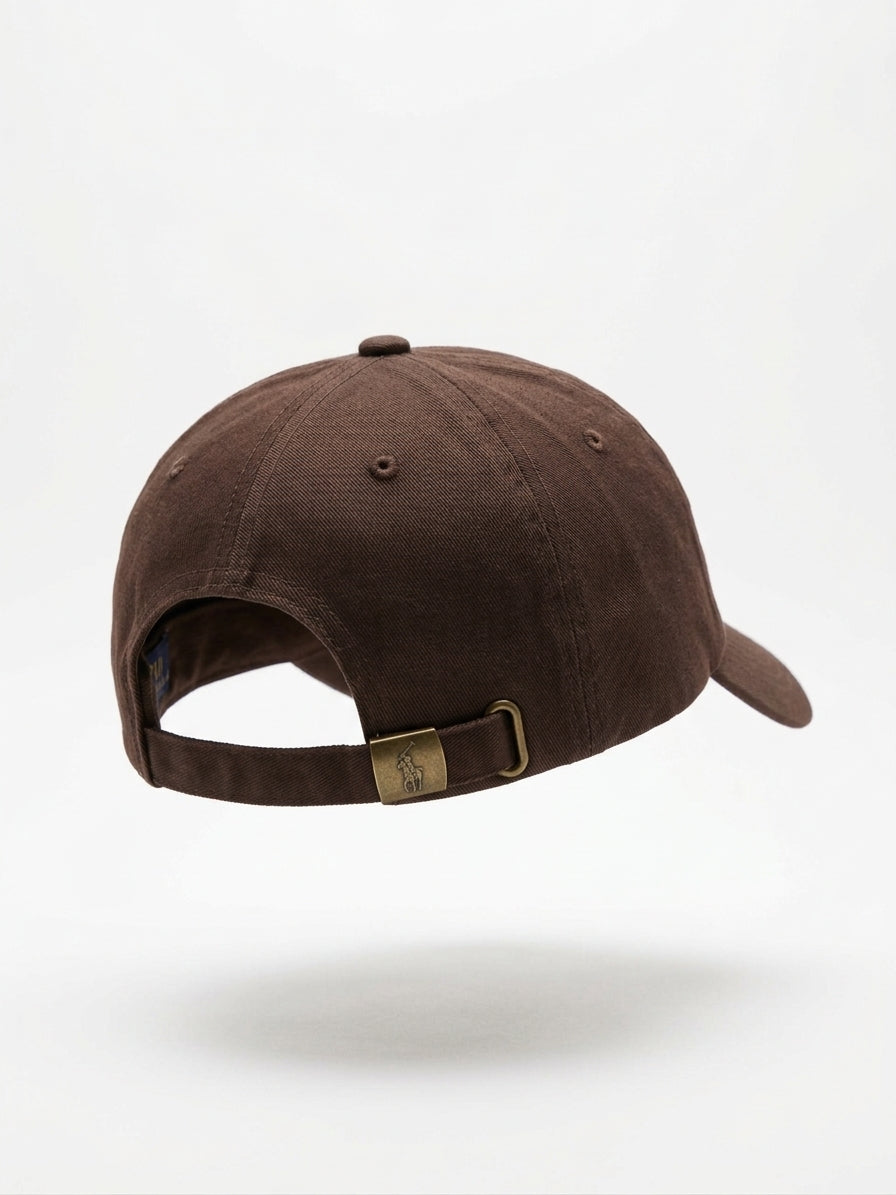 Polo Ralph Lauren Brown Baseball Cap, back/angled view