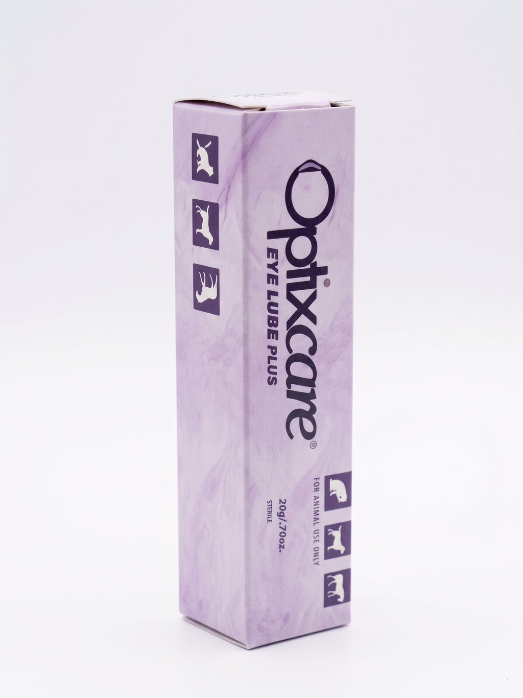 OptixCare Eye Lube Plus tube close-up