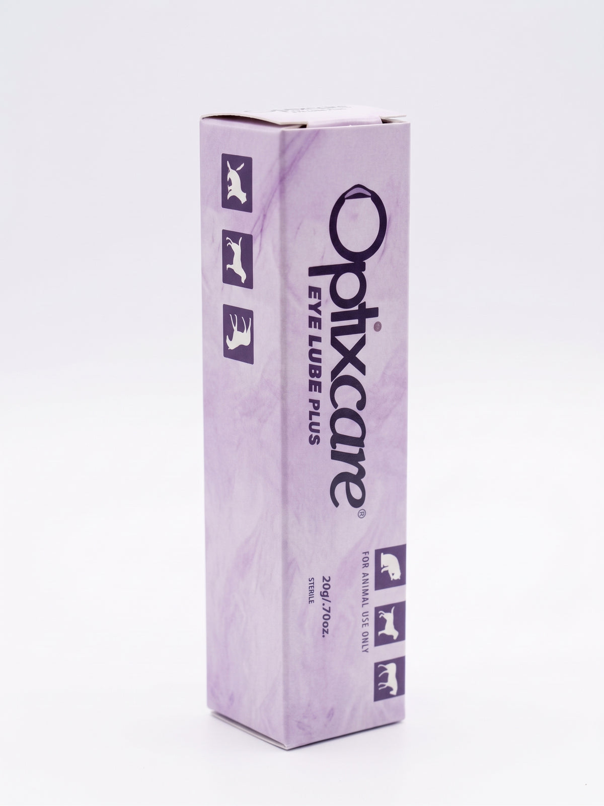 OptixCare Eye Lube Plus tube close-up