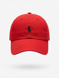 Polo Ralph Lauren Classic Cotton Baseball Cap in Red, front view