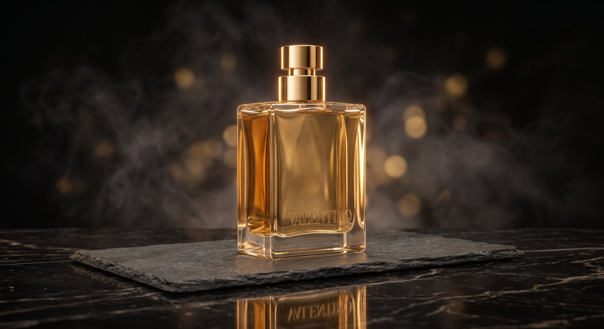 Valentino Born in Roma The Gold bottle hero shot