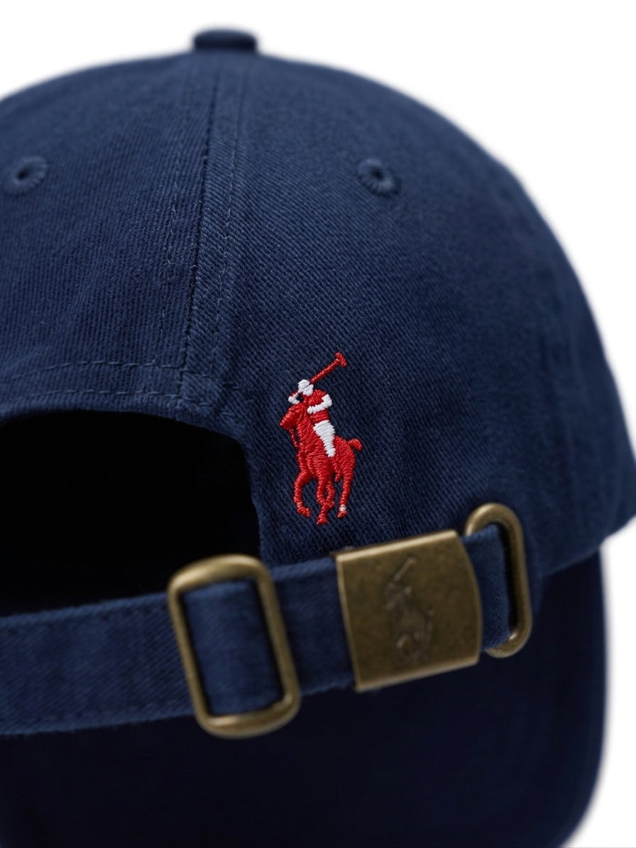 Polo Ralph Lauren Navy Baseball Cap, back/angled view