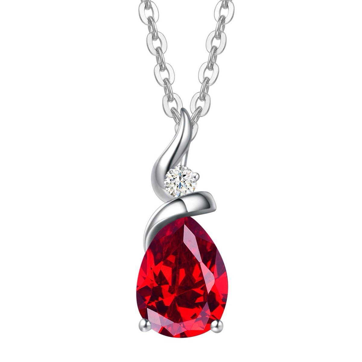 14K Birthstone Pendant Necklace For Women With Chain Length 16 - 2 Extender