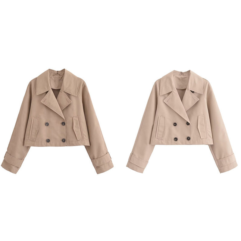 European And American Style Women's French Trench Coat